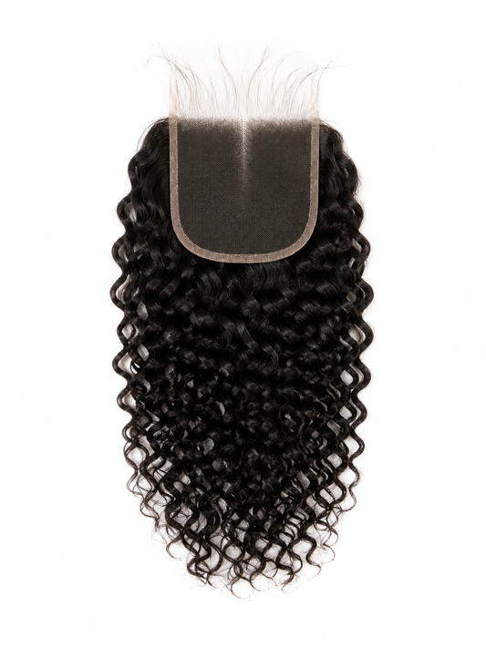 Raw Indian Curly HD Lace Closure (Made To Order)